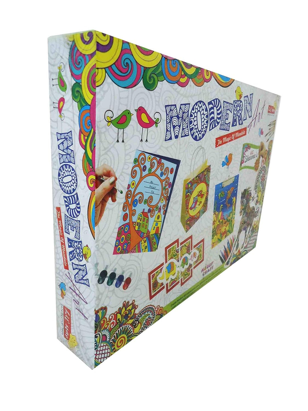 Lil' Star DIY Modern Mandala Art - Design File Folder, Name Plate, Writing Pad, Bags and More