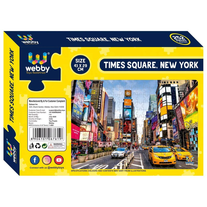 Times Square, New York Cardboard Jigsaw Puzzle, 252 pieces