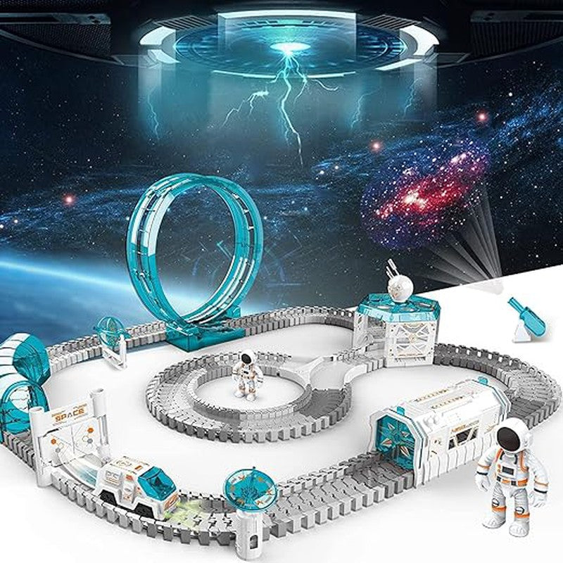 Space Race Track Toy Car Train Sets, for Kids Christmas and Birthday Gifts