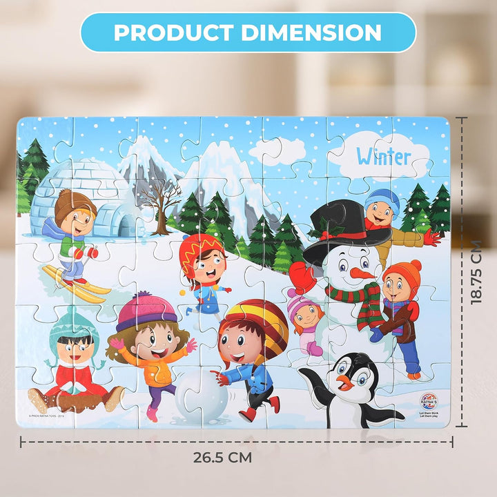 Ratna's 4-in-1 Seasons | Jigsaw Puzzle | 35 Pieces Each