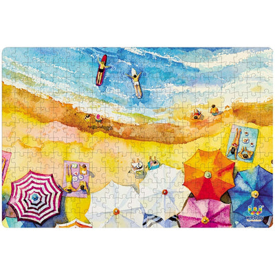 The Beach Painting Wooden Jigsaw Puzzle, 252 pieces