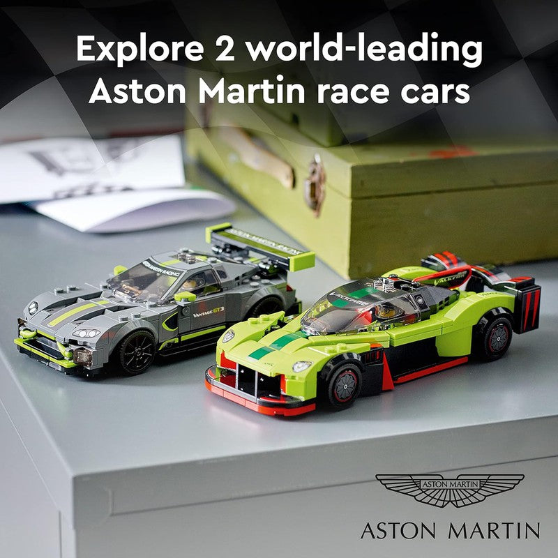 LEGO Speed Champions Aston Martin Valkyrie AMR Pro and Aston Martin Vantage GT3 (592 Pieces)