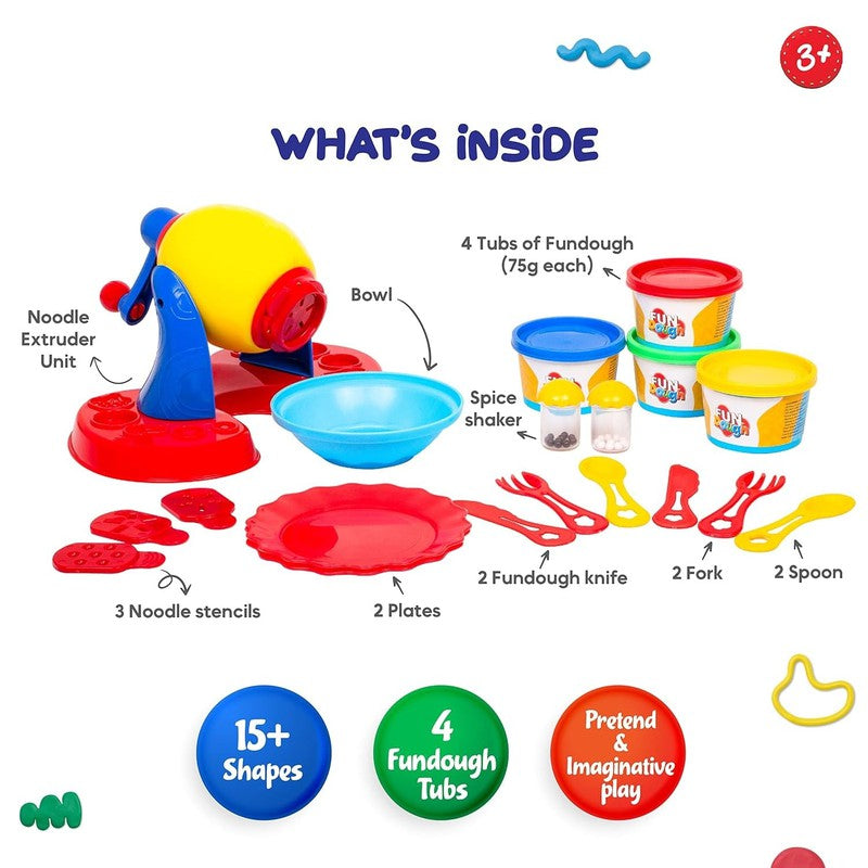 Original Funskool Fundoh Noodle Party Dough Playset