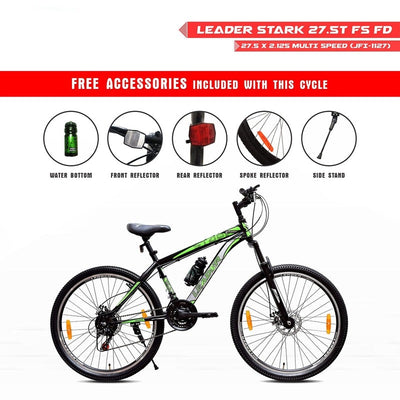 Stark 27.5T 21-Speed MTB Mountain Bicycle with Dual Disc Brake and Front Suspension | 12+ Years (COD Not Available)