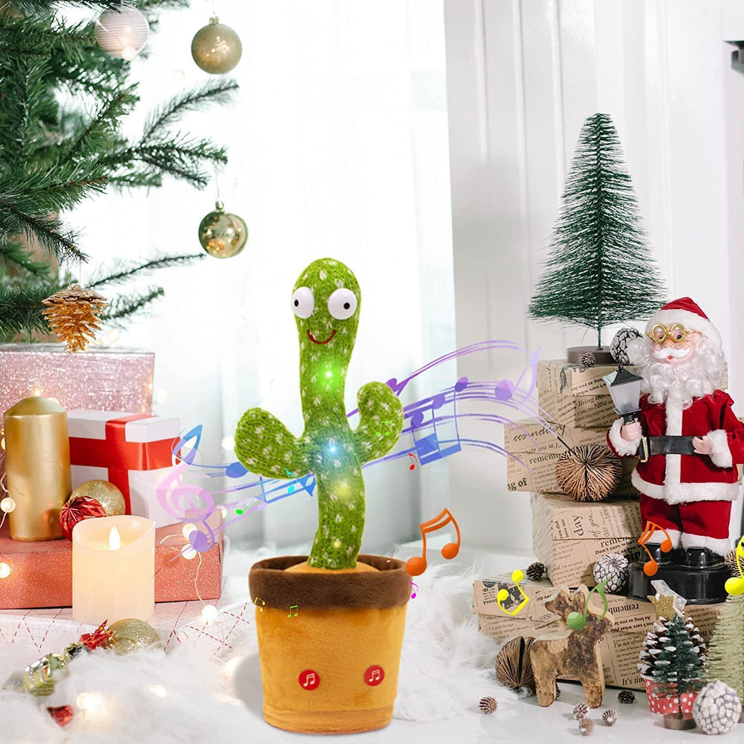 Dancing Cactus Toy for Kids | Talking, Singing & Voice Repeat Toy with LED Lights