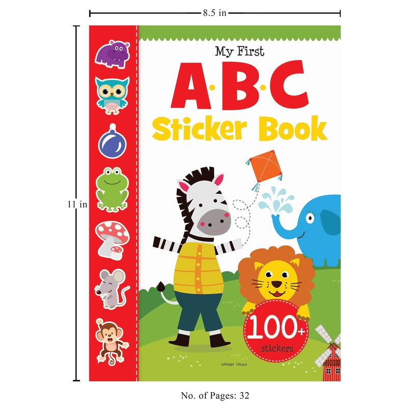 My First ABC Sticker Book: Exciting Sticker Book With 100 Stickers [Paperback] Wonder House Books