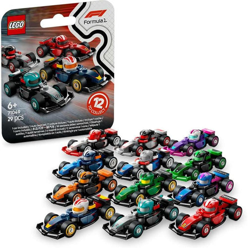 LEGO F1 Collectible Race Cars Building Blocks with Driver Helmet & Moving Wheels - 1 Mini Car | 71049 (6 Years till Grown Ups)