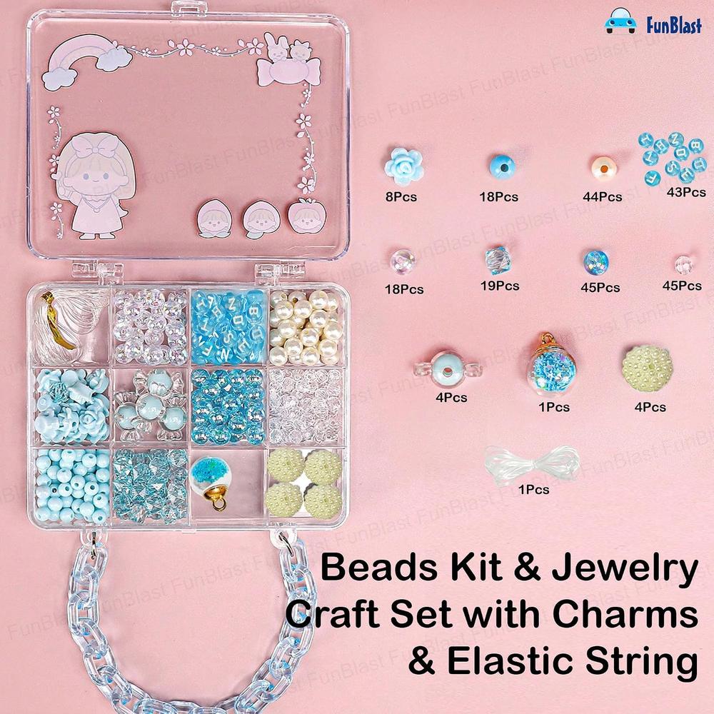 FunBlast DIY Bracelet Making Kit for Girls | Creative DIY Gift for Kids (1075 Pieces)