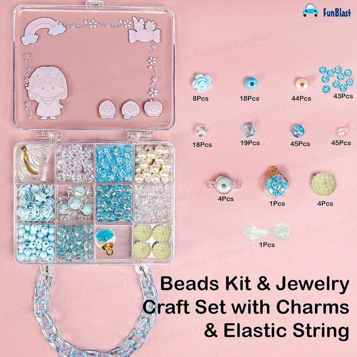 FunBlast DIY Bracelet Making Kit for Girls | Creative DIY Gift for Kids (1075 Pieces)