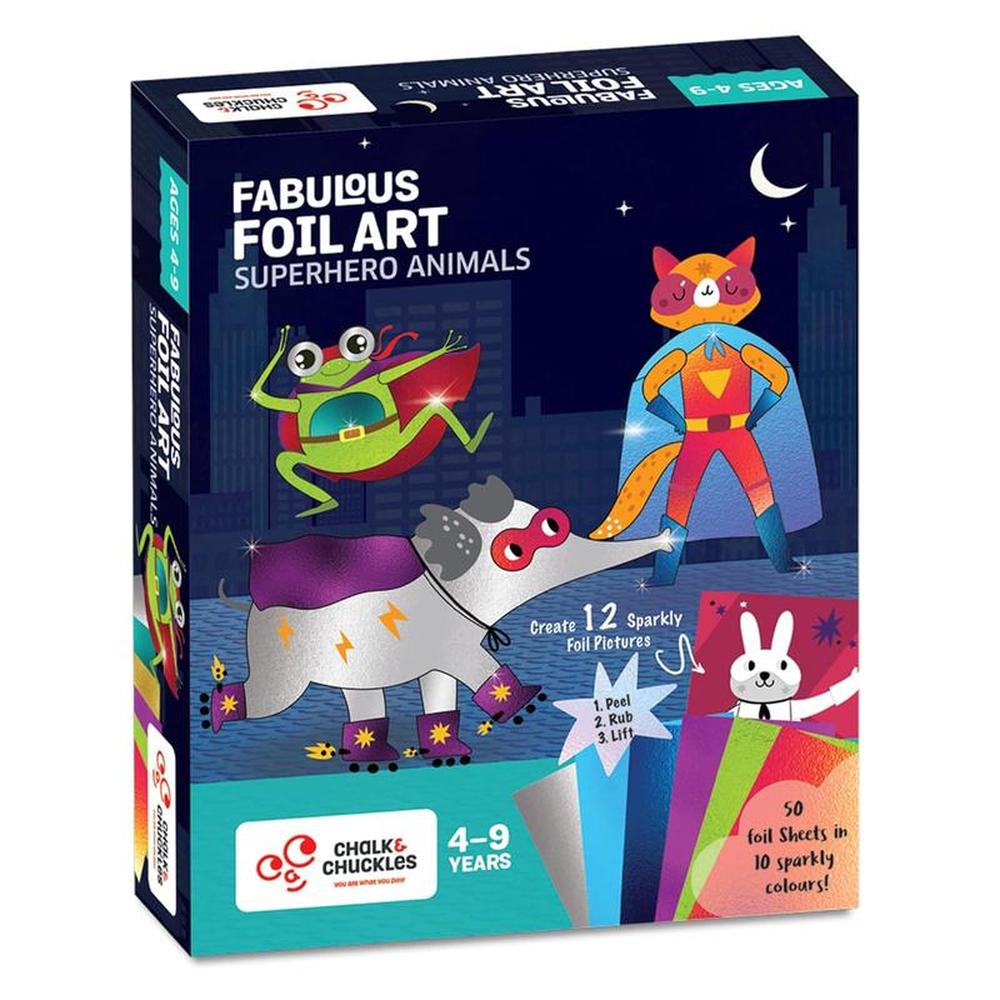 Chalk & Chuckles Fabulous Foil Art - Creative DIY Craft Kit (4-9 Years)