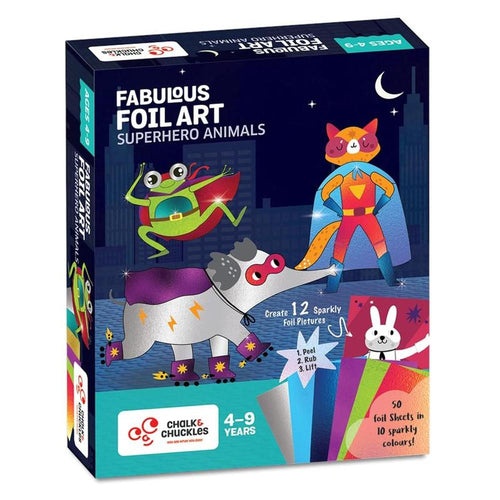 Chalk & Chuckles Fabulous Foil Art - Creative DIY Craft Kit (4-9 Years)