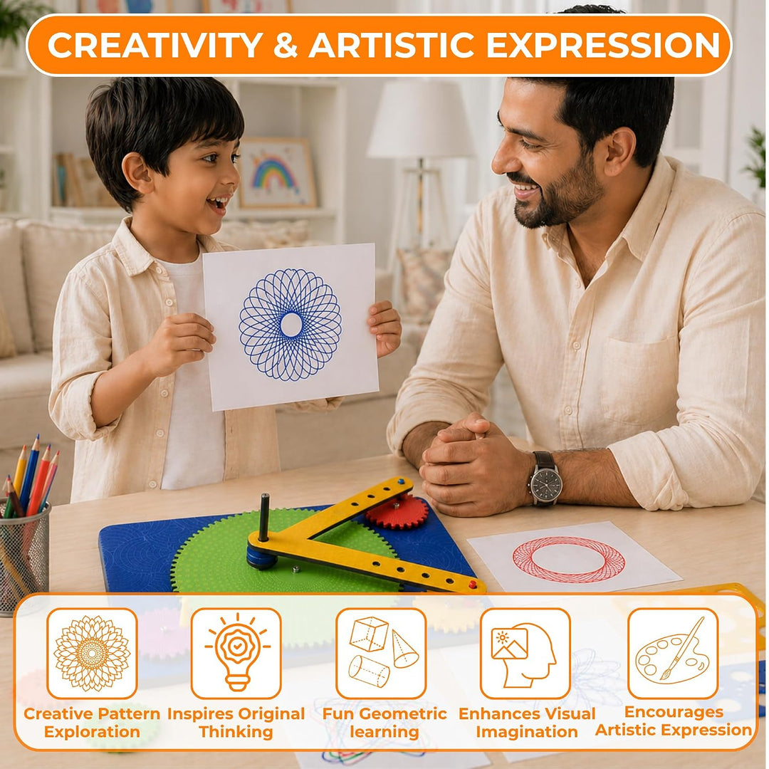 Toy box by ratna Spirograph Machine | Fun Drawing Tool Art & Craft DIY Kit