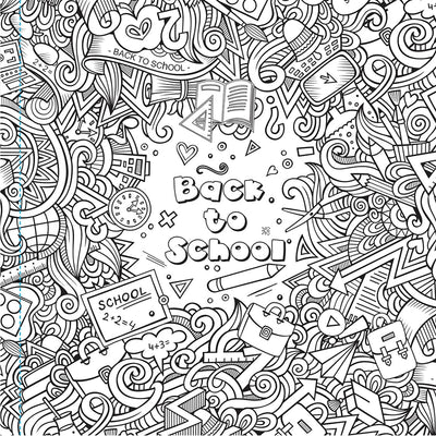 Creative Doodle Coloring Book: Children Coloring Book with Tear Out Sheets