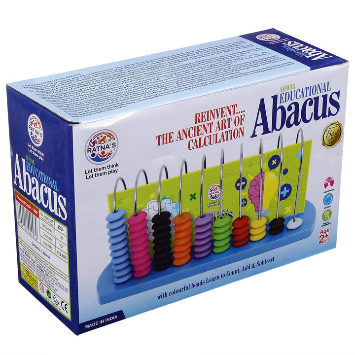 Ratna's Educational Abacus - Senior I Counting, Addition & Subtraction Learning Toy