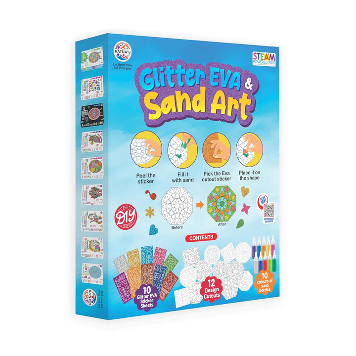 Ratna's Glitter EVA & Sand Art Kit – Creative Steam Activity Kit