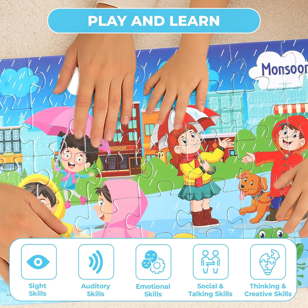 Ratna's 4-in-1 Seasons | Jigsaw Puzzle | 35 Pieces Each
