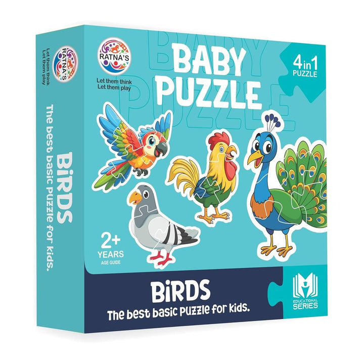 Ratna's Educational Baby Jigsaw Puzzle- Birds