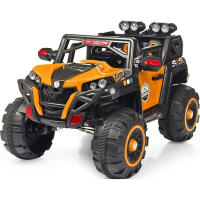 4x4 Battery Operated Electric Ride On Jeep | Motor for Steering | Remote Control | Orange | COD Not Available
