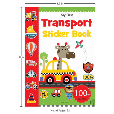 My First Transport Sticker Book: Exciting Sticker Book With 100 Stickers