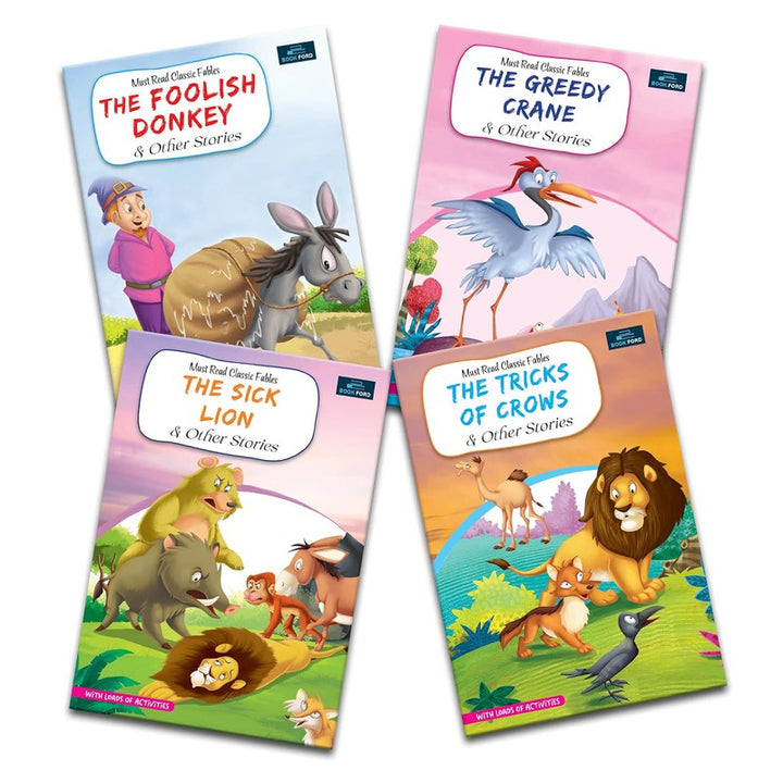 Must Read Classic Tales: Pack of 4 Pocket Stories ( Animals ) - Timeless Adventures for Young Readers