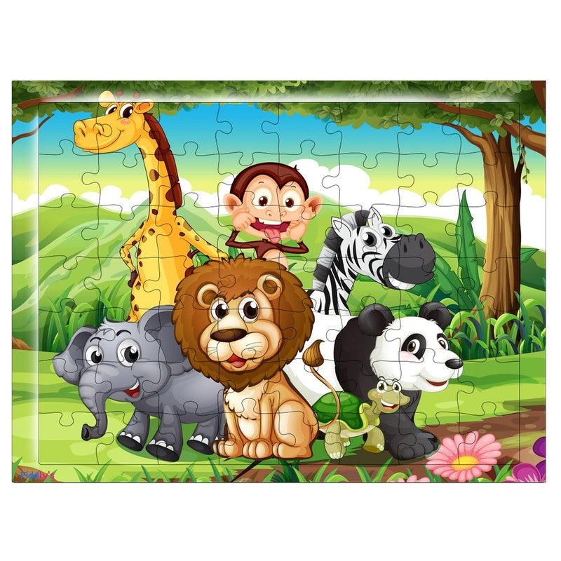 54 Pcs Wood Jigsaw Puzzle | Animal World