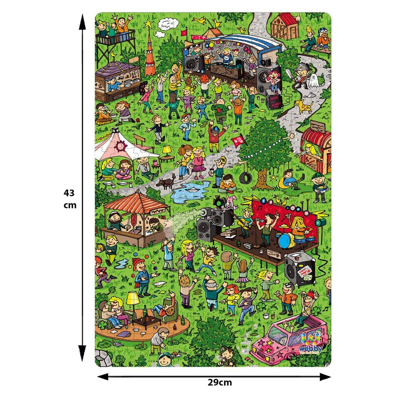 Local Festival Illustration Cardboard Jigsaw Puzzle, 252 pieces