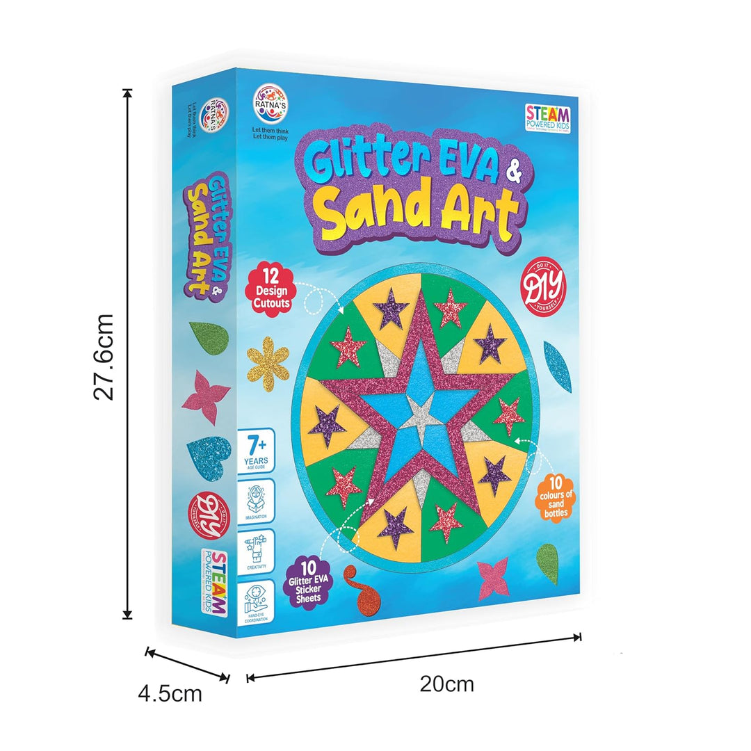 Ratna's Glitter EVA & Sand Art Kit – Creative Steam Activity Kit