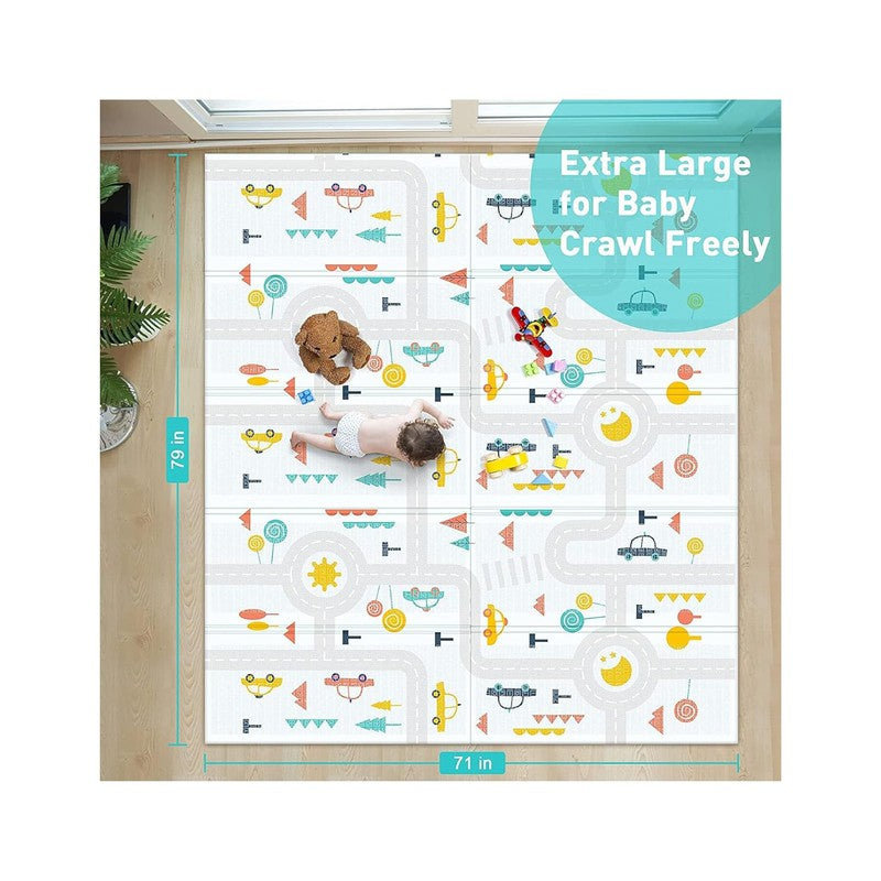Double Sided Water Proof Extra Large Fordable Foam Baby Play Mat (Assorted Colours)