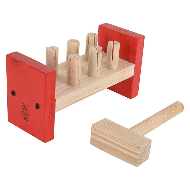 Wooden Hammer Peg Set