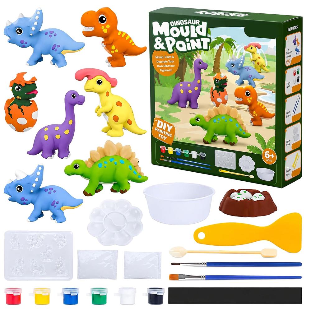 FunBlast DIY Mould & Paint Craft Kit | Paint Your Own Plaster Figurine Art Set