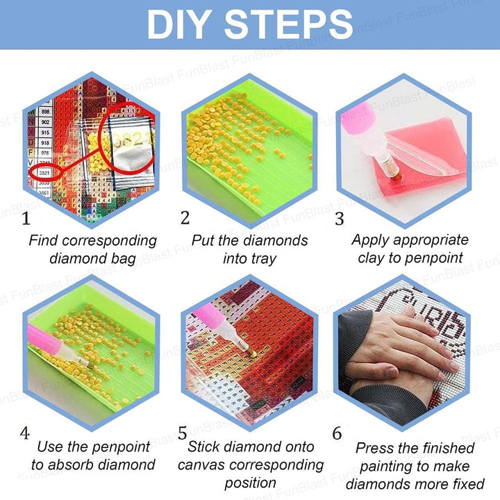 FunBlast 5D Sunflower Diamond Painting Kit | DIY Art & Craft Set  for Kids & Adults