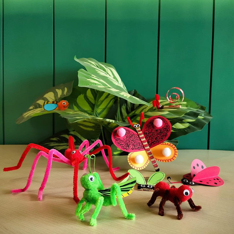 DIY Art and Craft Kit Creepy Crawlies, Drawing, Painting Interesting Fun Activity for Kids