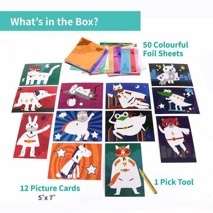 Chalk & Chuckles Fabulous Foil Art - Creative DIY Craft Kit (4-9 Years)