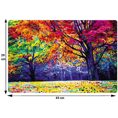 Colourful Autumn Forest Painting Wooden Jigsaw Puzzle - 252 Pieces