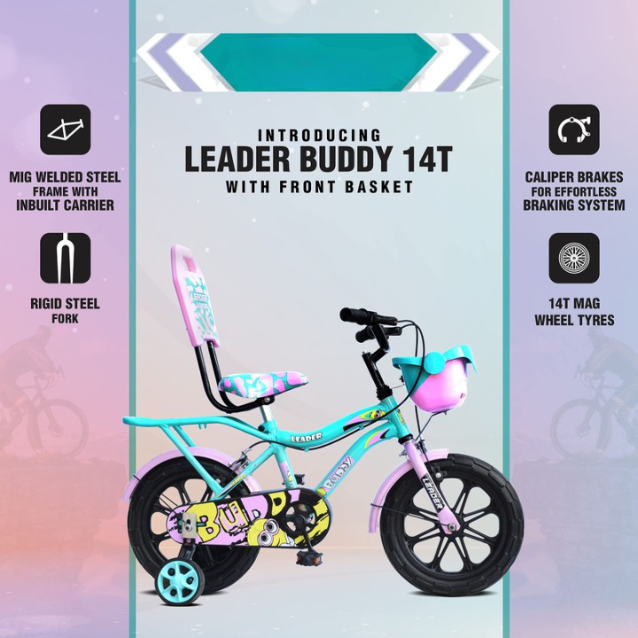 Buy Buddy 14t Kids Cycle With Training Wheels (Semi-assembled