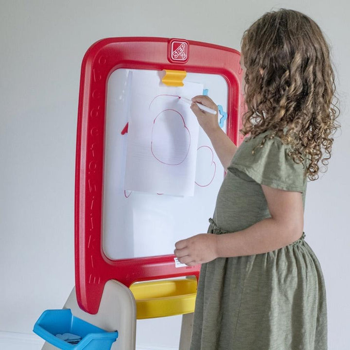 STEP2 All Around Easel For Two - Red (3-8 Years)