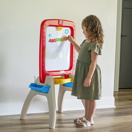 STEP2 All Around Easel For Two - Red (3-8 Years)