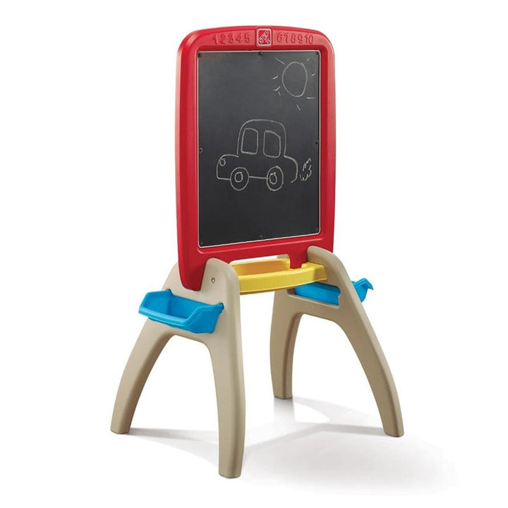 STEP2 All Around Easel For Two - Red (3-8 Years)