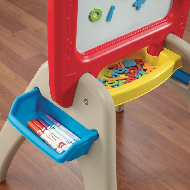 STEP2 All Around Easel For Two - Red (3-8 Years)