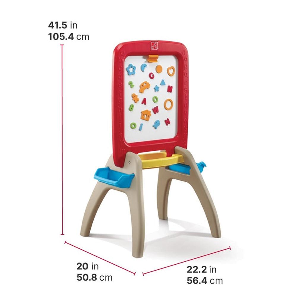STEP2 All Around Easel For Two - Red (3-8 Years)