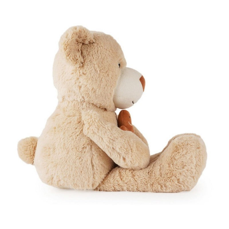 Teddy Bear Fluffy Taupe Bear with Gingerbread Soft Toy