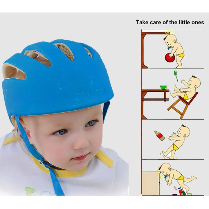 Safety Helmet and Knee Pad Combo (Blue)