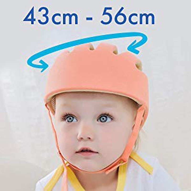 Baby Safety Helmet & Kneepads (Orange)