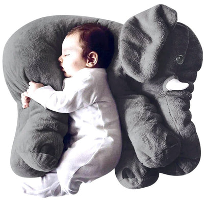 Elephant Shaped Baby Pillow (Grey)