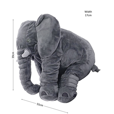 Elephant Shaped Baby Pillow (Grey)