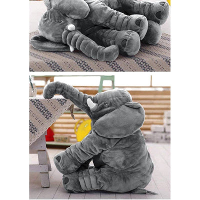 Elephant Shaped Baby Pillow (Grey)