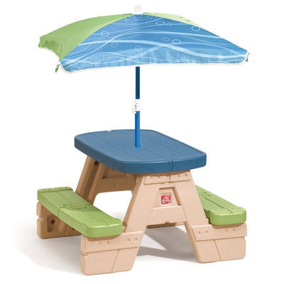 Sit & Play Picnic Table With Umbrella (COD Not Available)