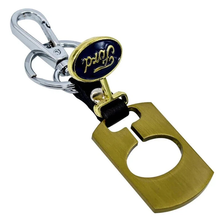 Ford Gold Plated Brass Stylish Car Keyring