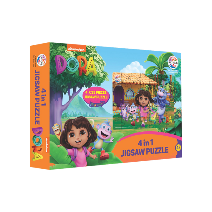 Ratna'a 4 in 1 Dora Jigsaw Puzzle – 140 Pieces