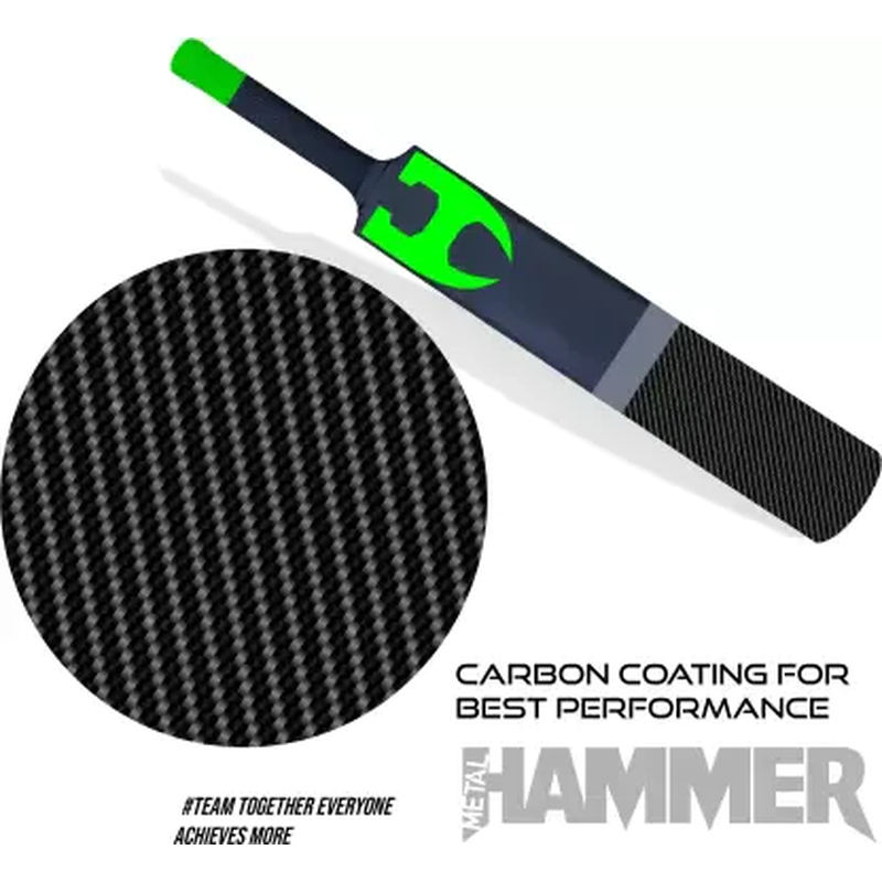 Hammer Heavy Duty Plastic Cricket Bat, Full Size (34” X 4.5”inches) | Premium PVC/Plastic Cricket Bat | 850-880 g